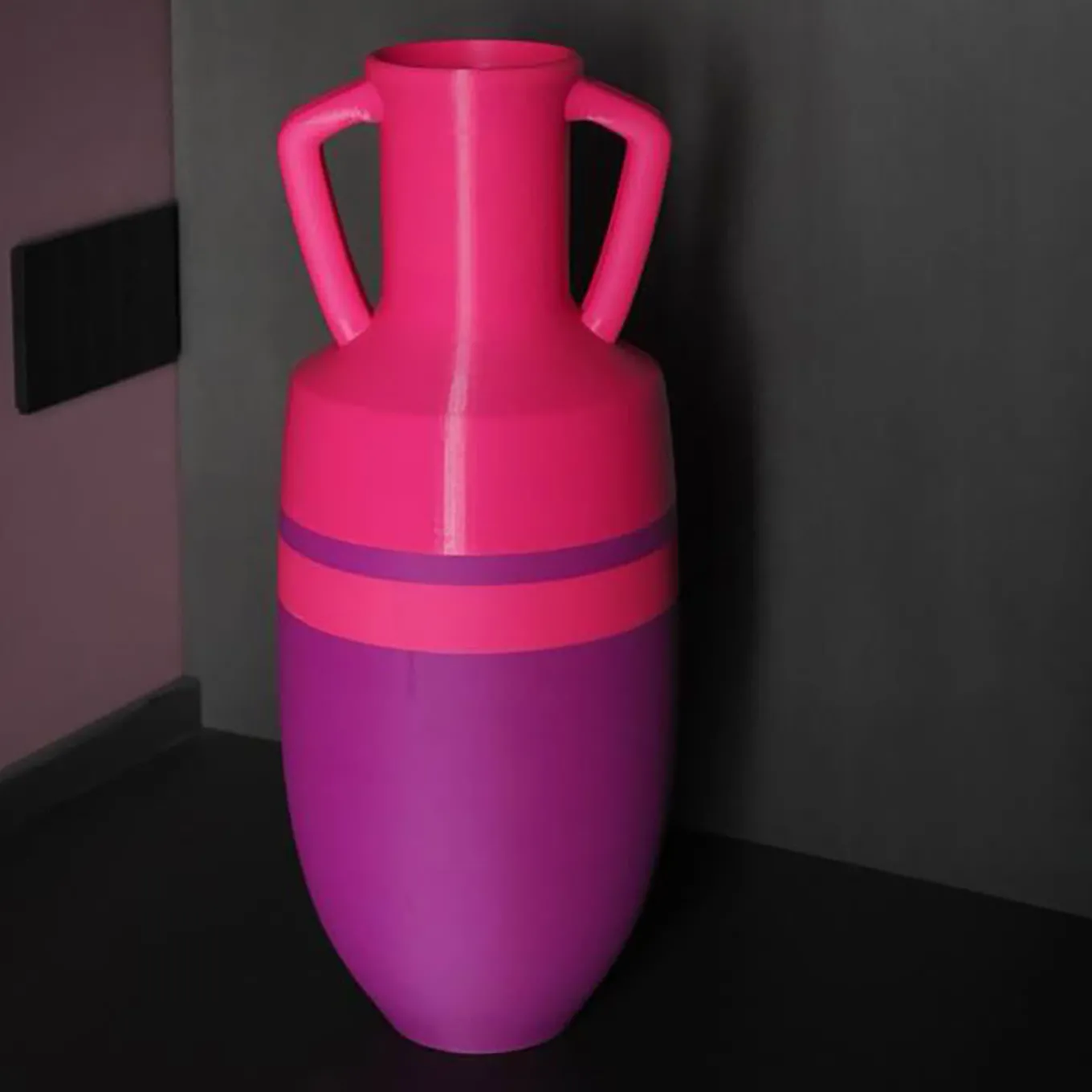 Ottaviano XL Purple And Fucsia Amphora