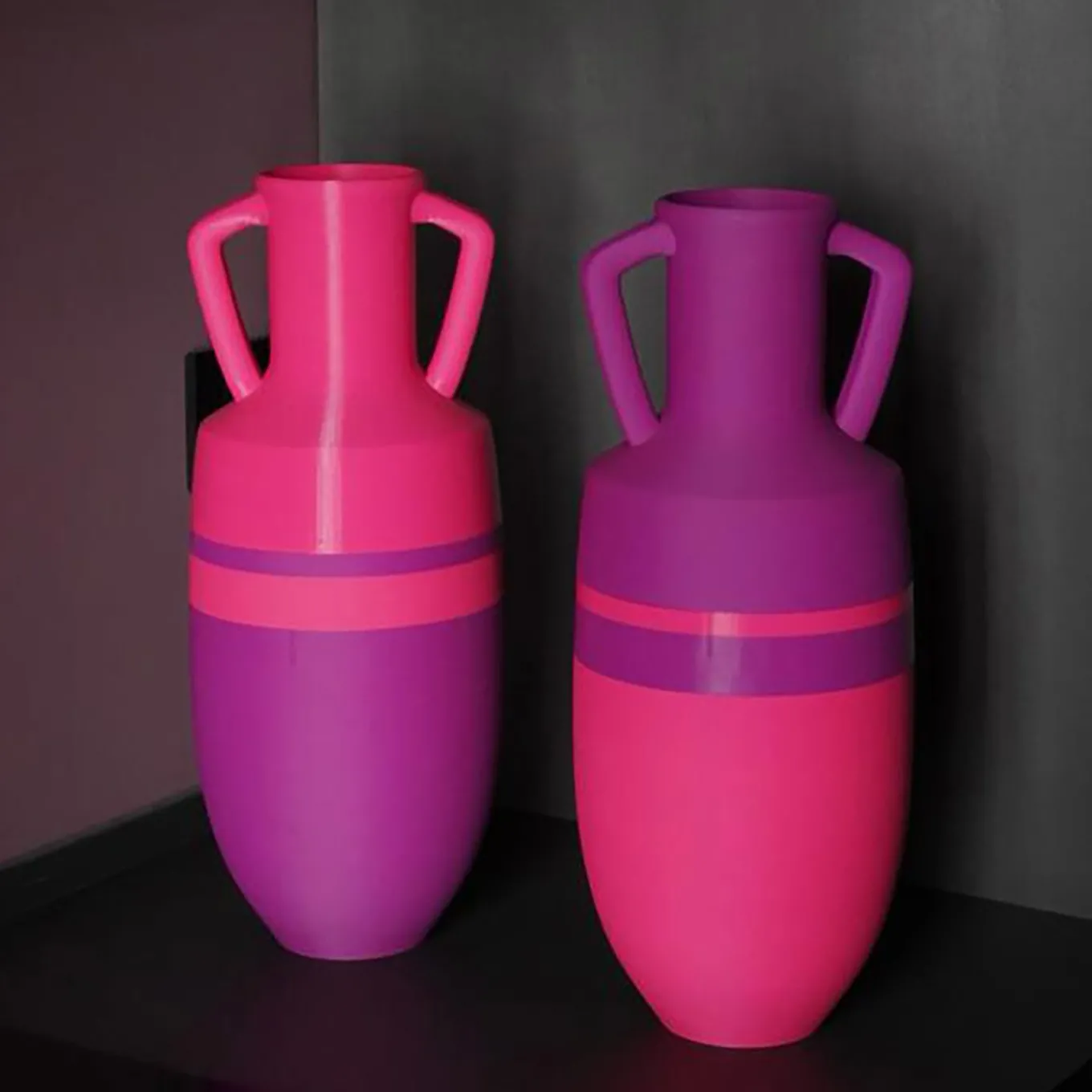 Ottaviano XL Purple And Fucsia Amphora