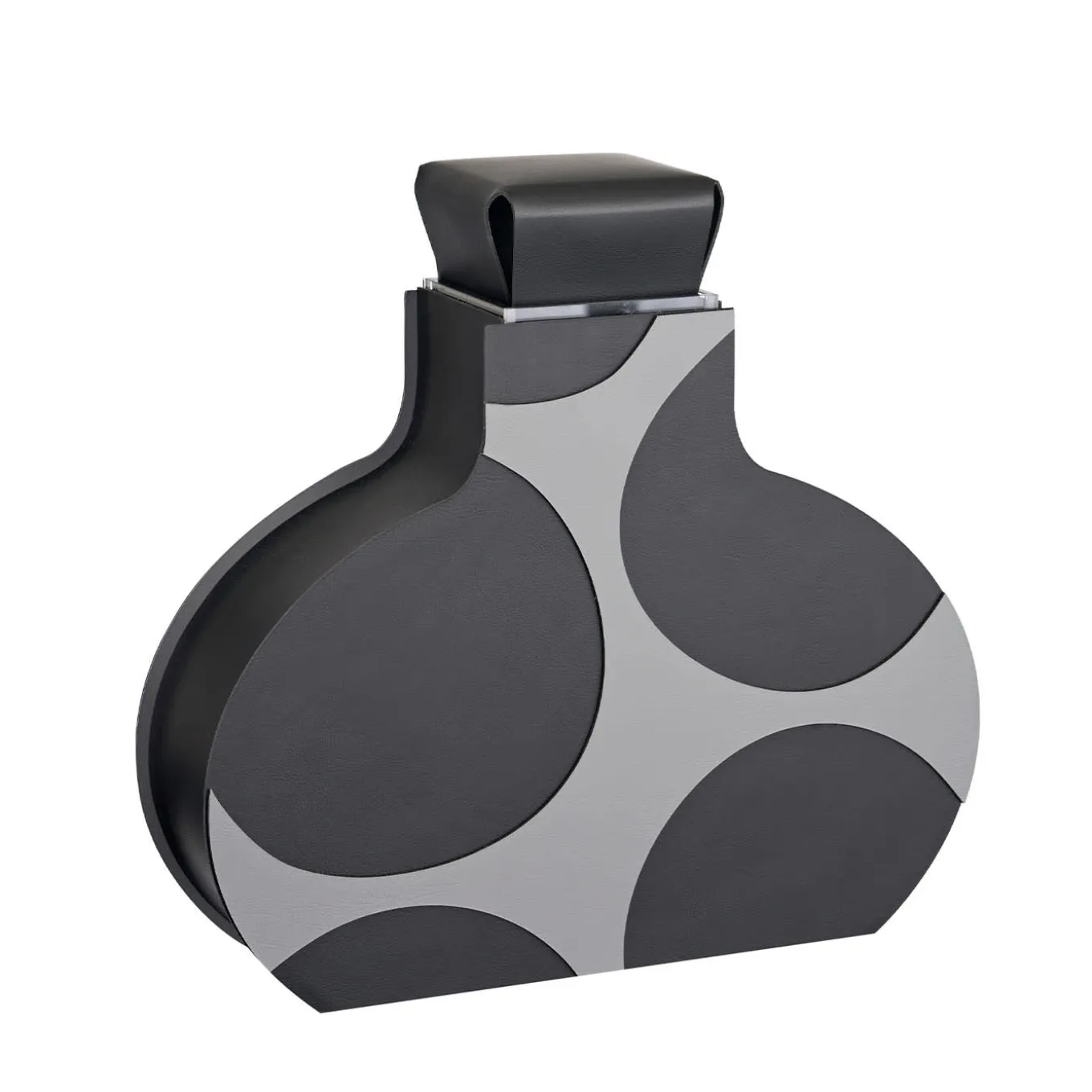 Otto 1.1 Black and Gray Decorative Vase