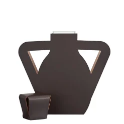 Otto Monochrome Chocolate Vase by Gianpaolo Venier