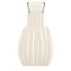 Otto Striped White/Panna Cotta Vase by Gianpaolo Venier