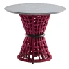 Outdoor Amaranth Side Table With Stone Top