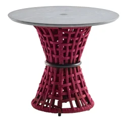 Outdoor Amaranth Side Table With Stone Top