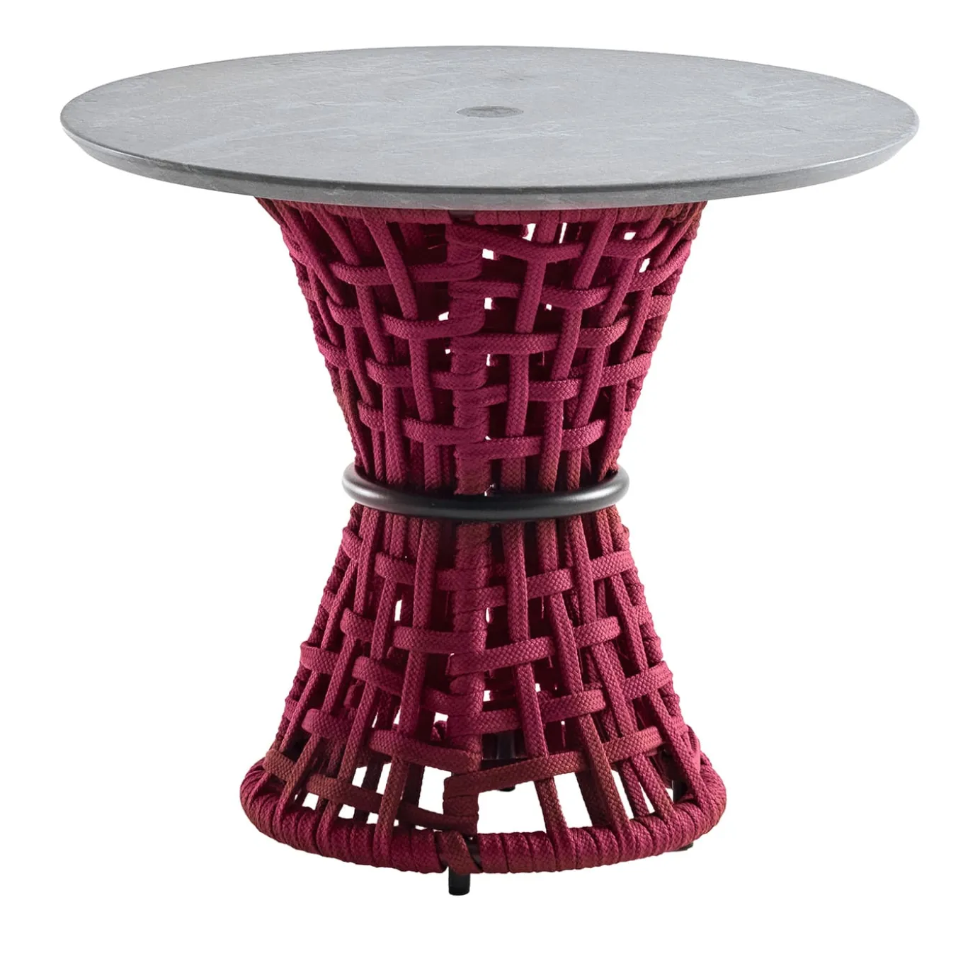Outdoor Amaranth Side Table With Stone Top