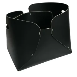 Overlaps Regular Black Leather Box