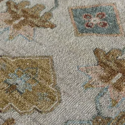 Oxidize Washed Hand Knotted Rug in Cloud White Dark Ivory