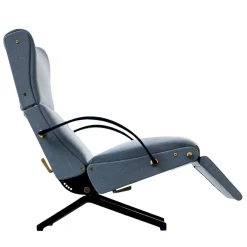 P40 Gray Lounge Armchair by Osvaldo Borsani