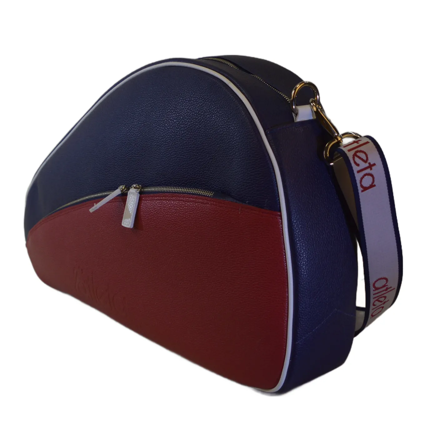 Paddle & Pickleball Blue and Red Leather Bag