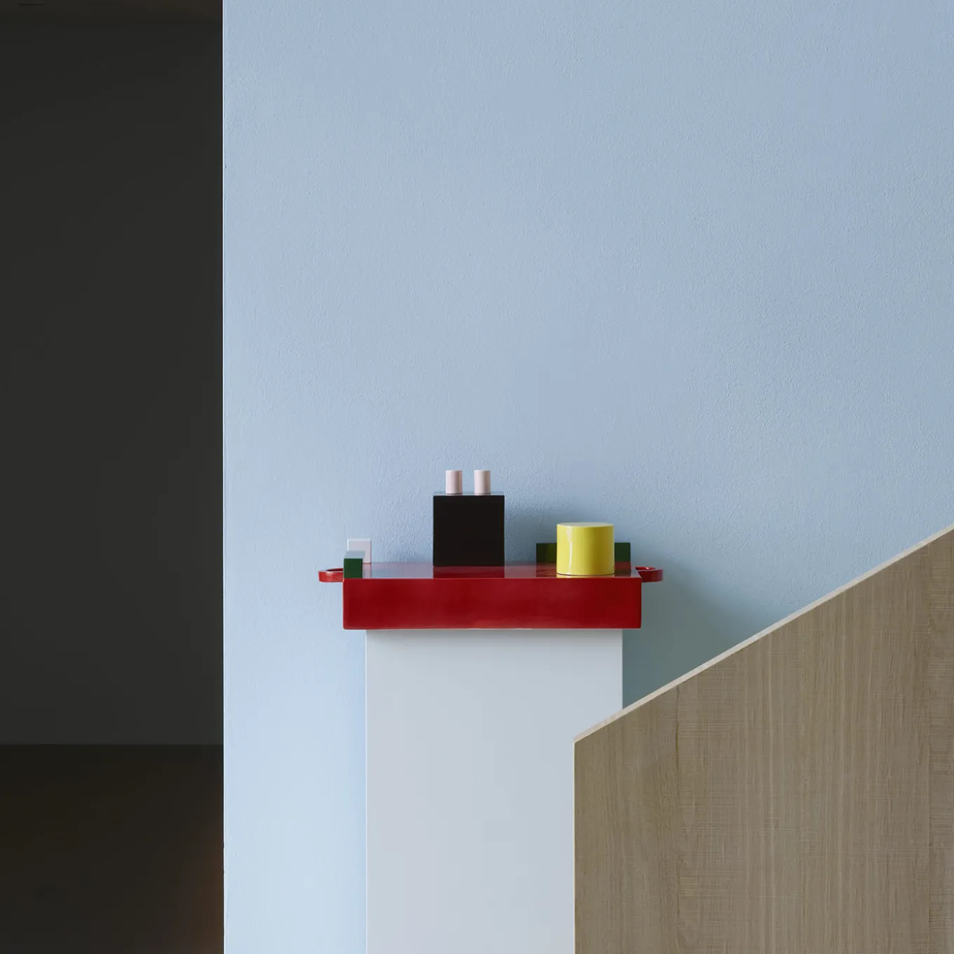 Paesaggi Rectangle Polycrhome Sculpture by Nathalie Du Pasquier