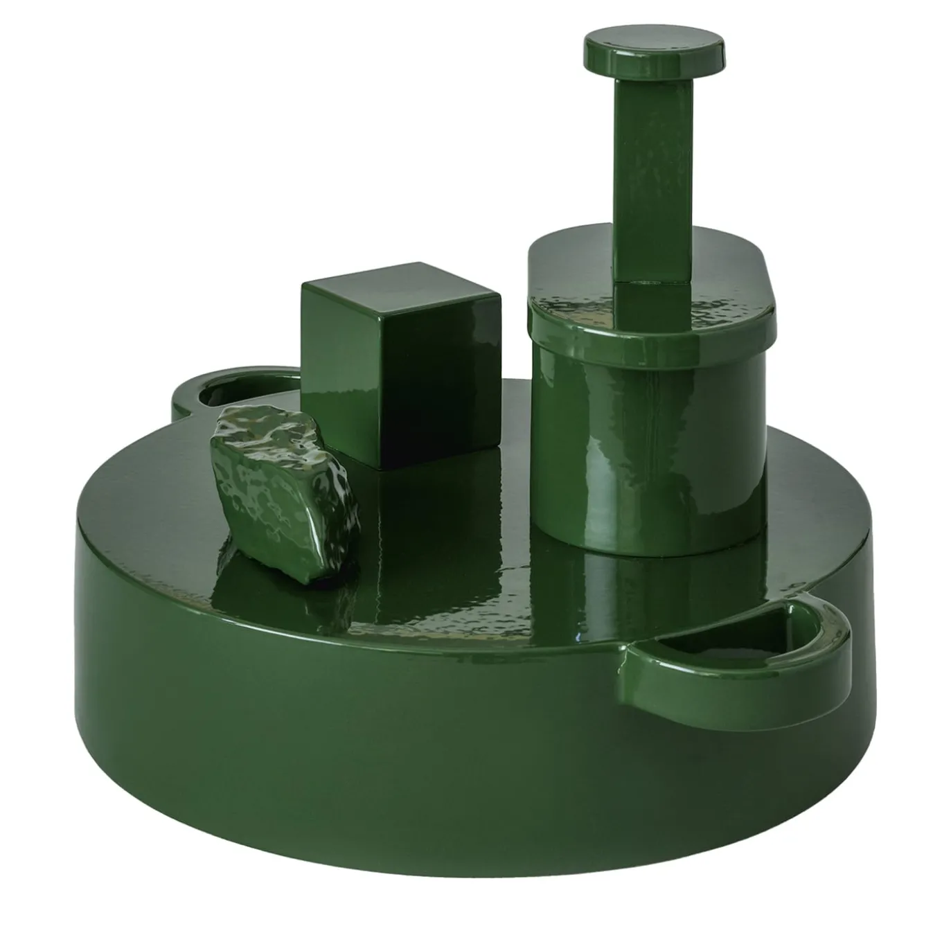 Paesaggi Round Green Sculpture by Nathalie Du Pasquier