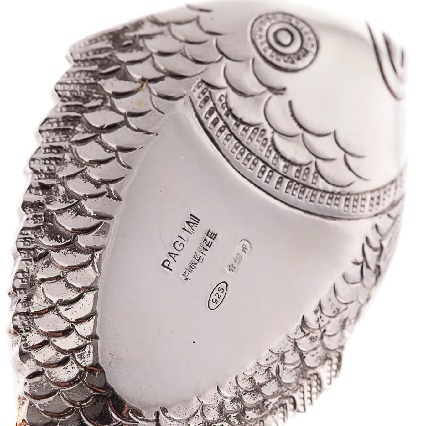 Pair of Pesciolini Tiffany Silver Salt Cellars