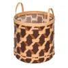 Palù Tall Large Brown Storage Basket by Federica Biasi