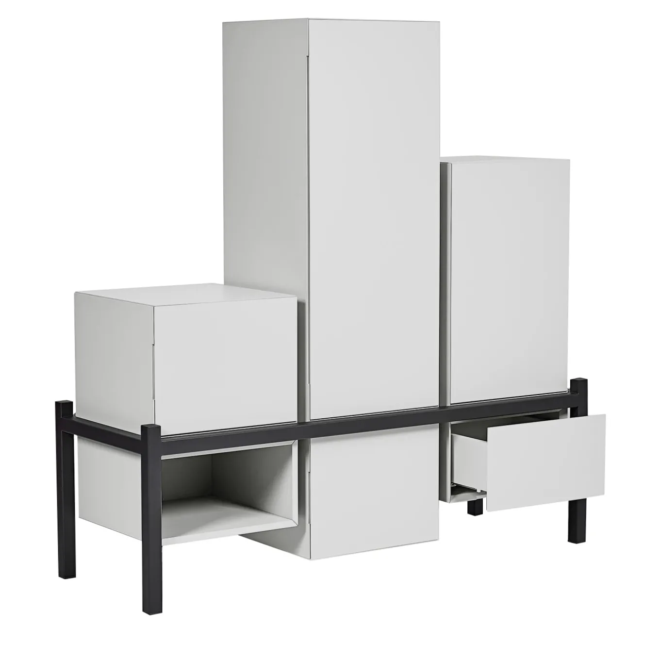 Palafitta Black and White Cabinet by Studio14
