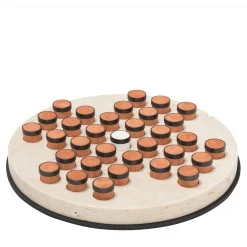 Palatino Round Marble Solitaire Set