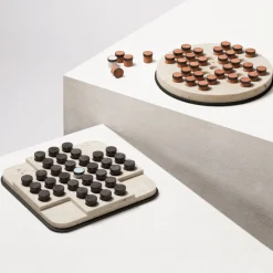 Palatino Round Marble Solitaire Set