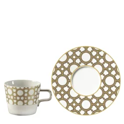 Palazzo Vecchio Set of 2 Tea Cups with Saucers