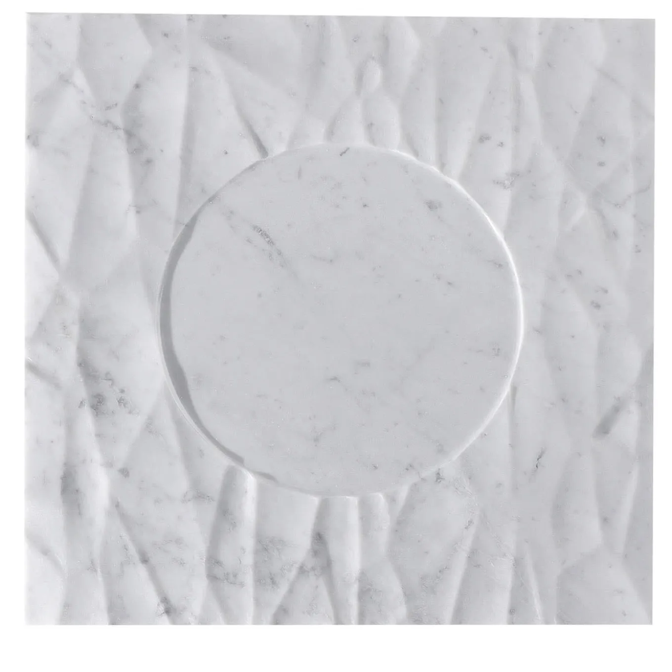 Palermo White Carrara Marble Q Plate