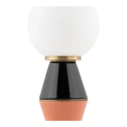 Palm Small Black and Peach Table Lamp