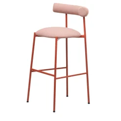 Pampa SG-80 Light-Pink & Brick-Red Stool by Studio Pastina
