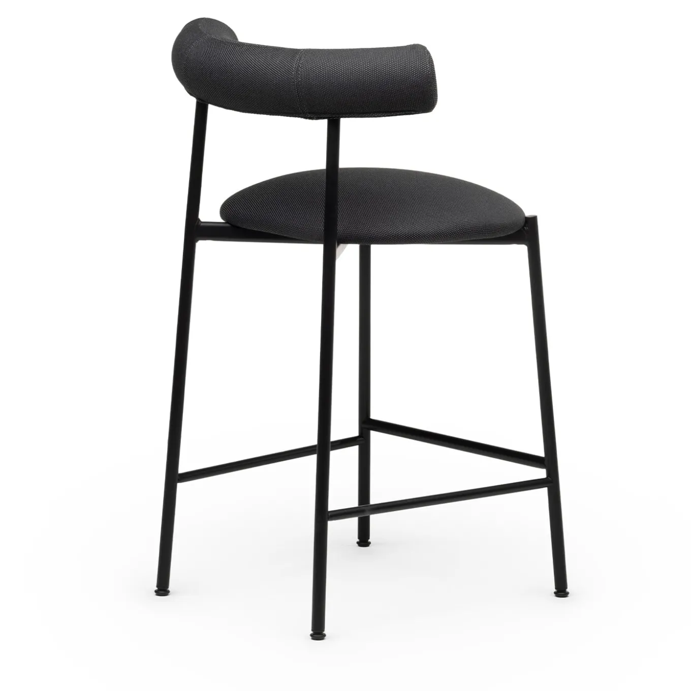 Pampa SG-65 Low Black Stool by Studio Pastina