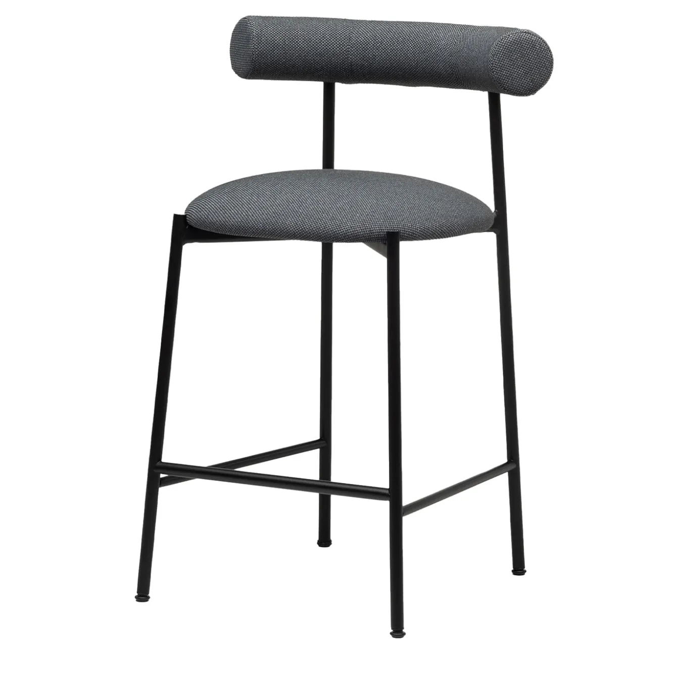 Pampa SG-65 Low Gray & Black Stool by Studio Pastina