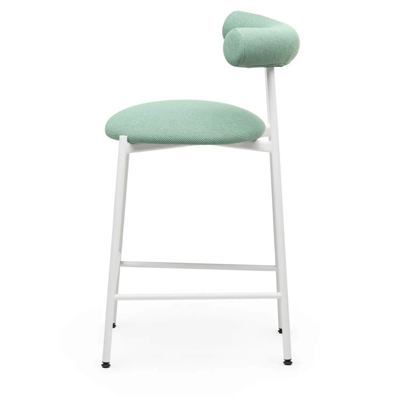 Pampa SG-65 Low Sage-Green & White Stool by Studio Pastina