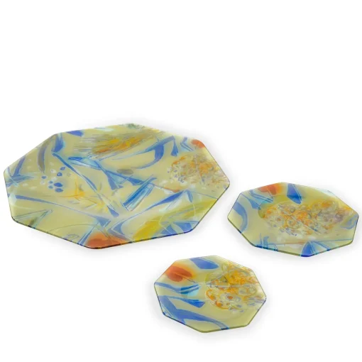 Panarea Asymmetrical Octagonal Dessert Plate