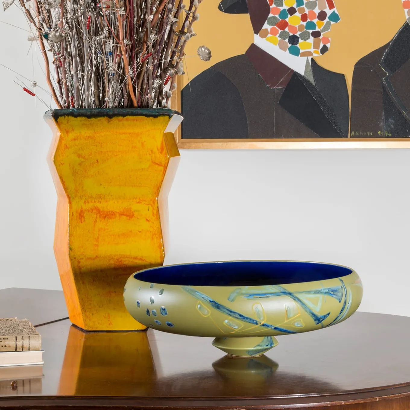 Panarea Hand-painted Ceramic Centerpiece