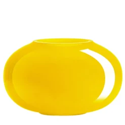 Pandora Yellow And Milkwhite Glass Vase