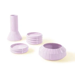 Pane e Vino Pink Appetizer Serveware Set by Francesca Lanzavecchia