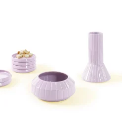 Pane e Vino Pink Appetizer Serveware Set by Francesca Lanzavecchia