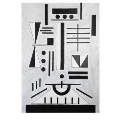 Panel N. 1 Head with Black Rectangles
