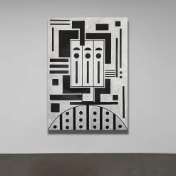 Panel N. 6 Head with Rectangles