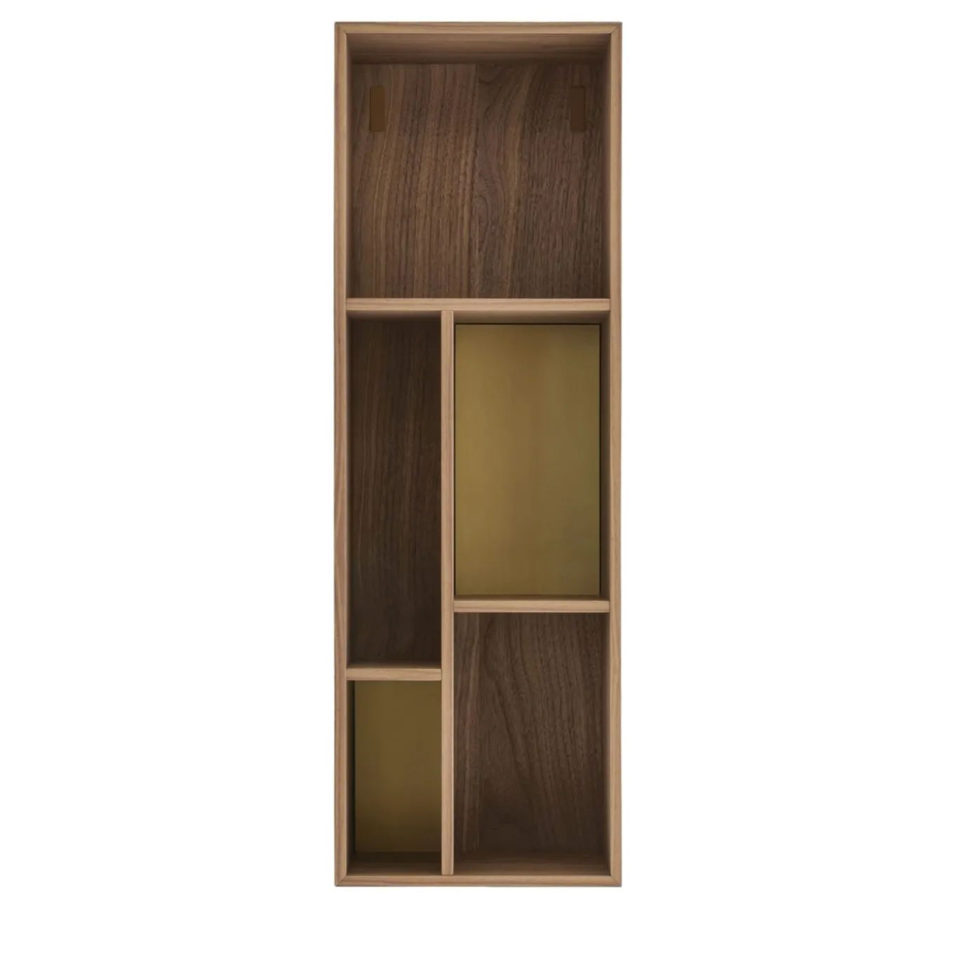 Pangea Walnut & Brass Wall Unit