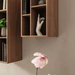 Pangea Walnut & Brass Wall Unit