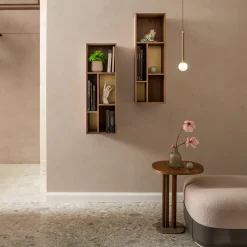 Pangea Walnut & Brass Wall Unit
