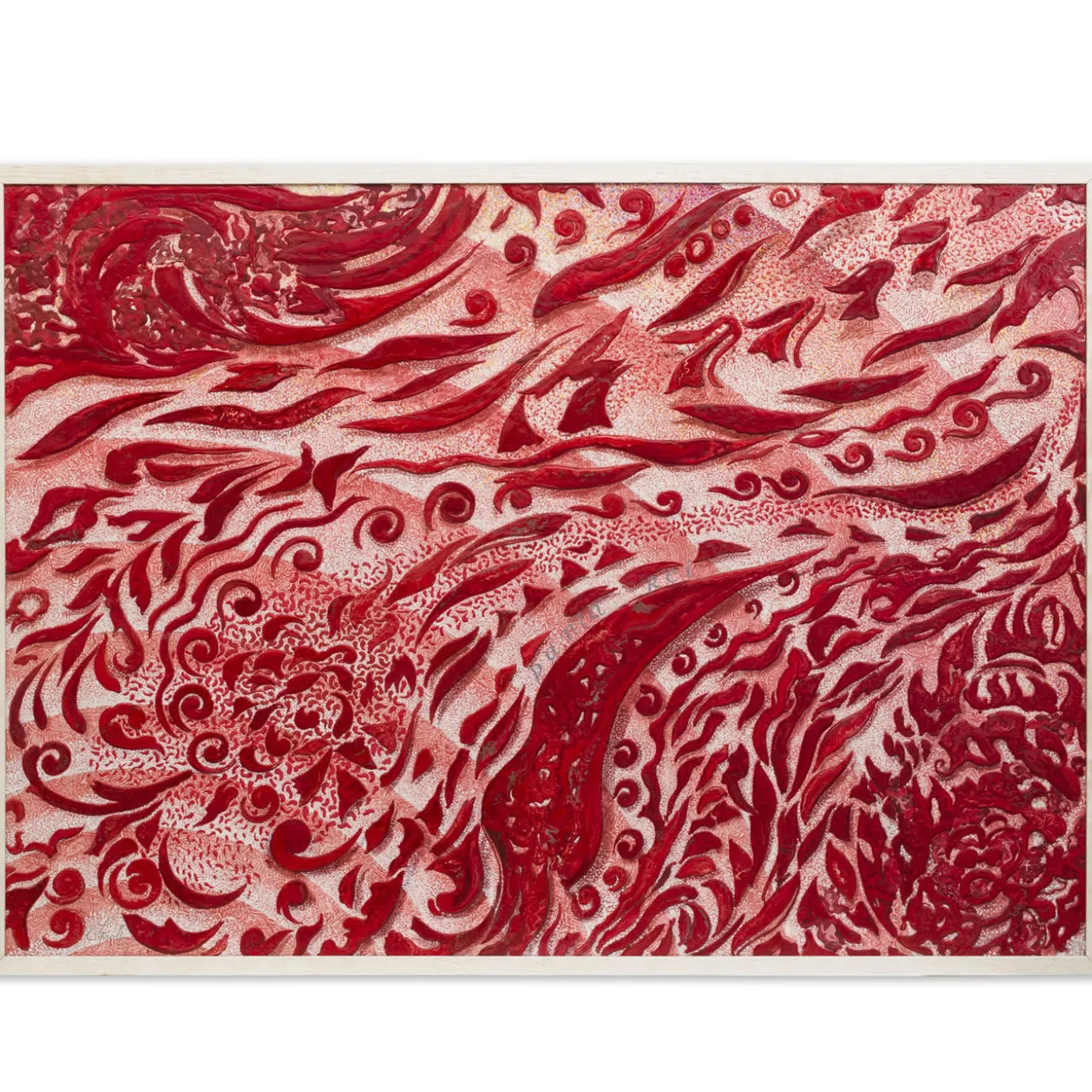 Panta Rei Scagliola Art Panel by Lodovico Cupioli