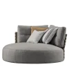 Pantelleria Grey Round Outdoor Chaise Longue