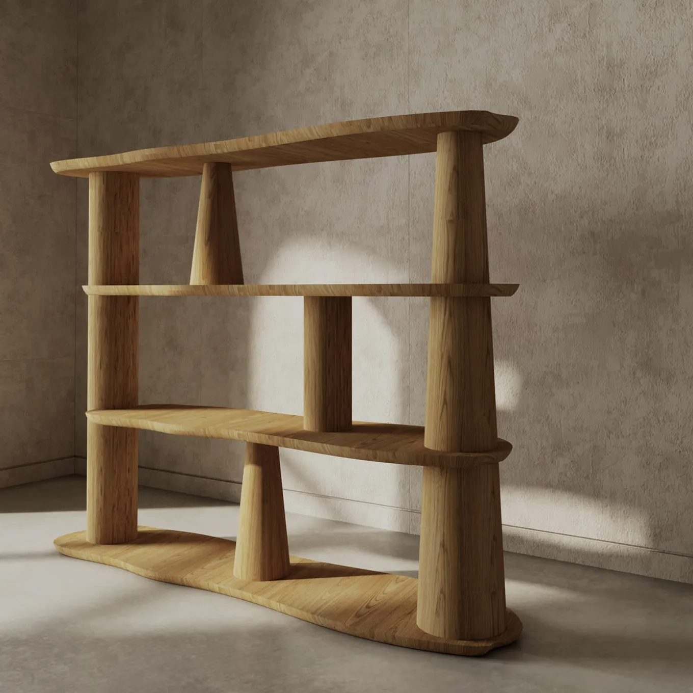 Pantelleria Oak Bookcase