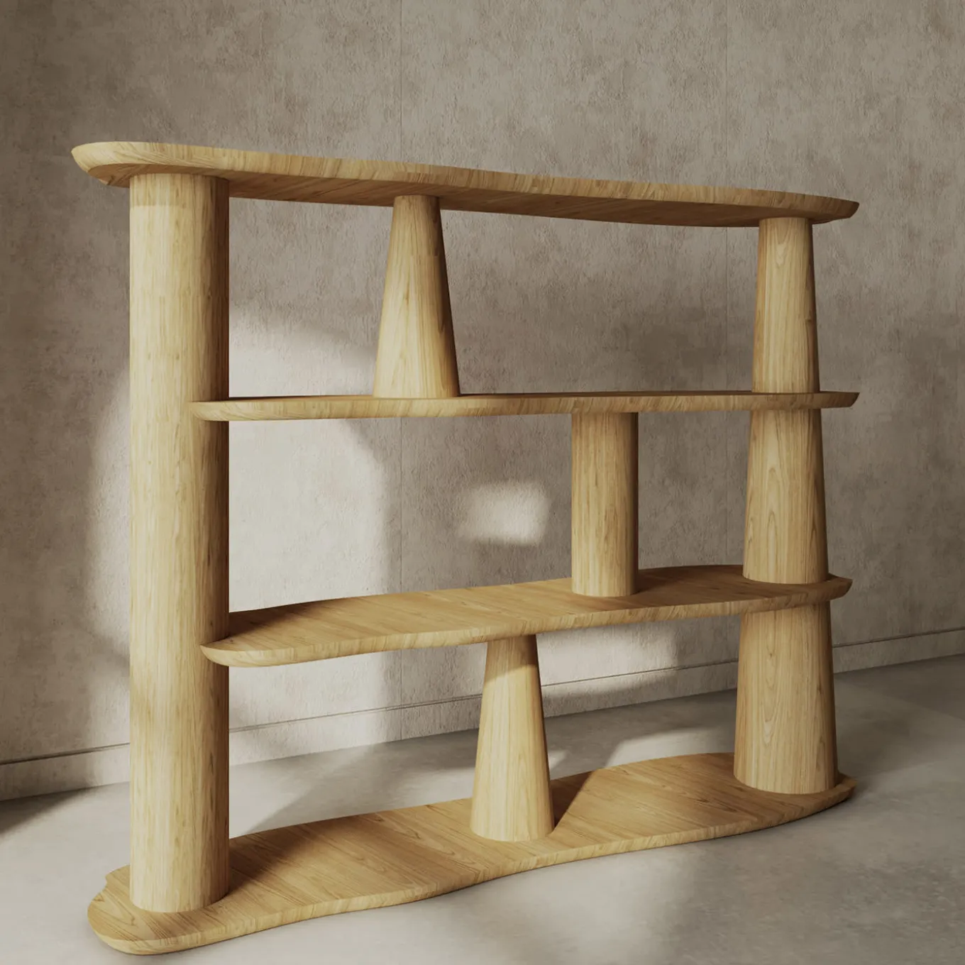 Pantelleria Oak Bookcase