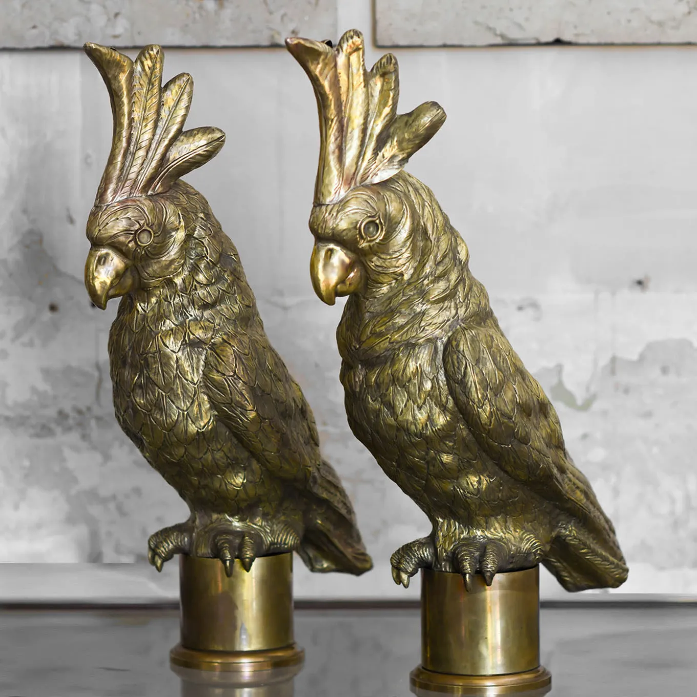 Pappagallo Parrot-Shaped Brass Sculpture