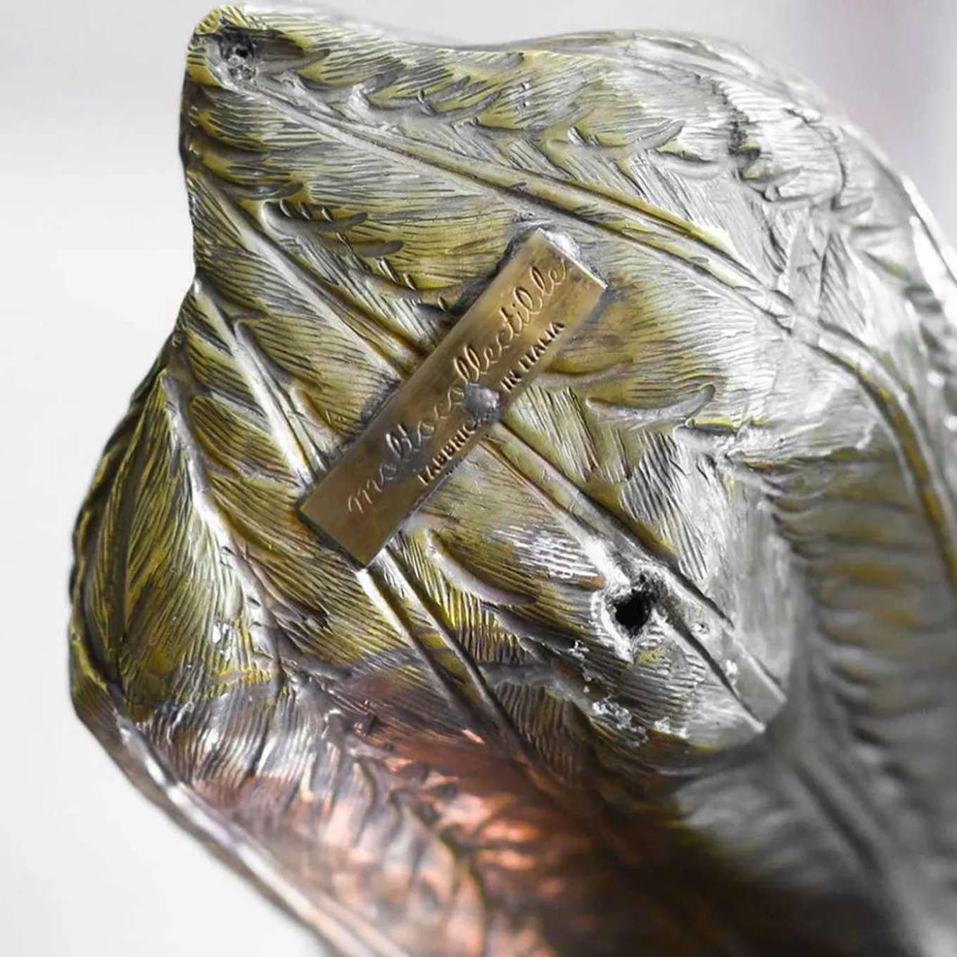 Pappagallo Parrot-Shaped Brass Sculpture