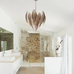 Paradise Glass Bronze Chandelier
