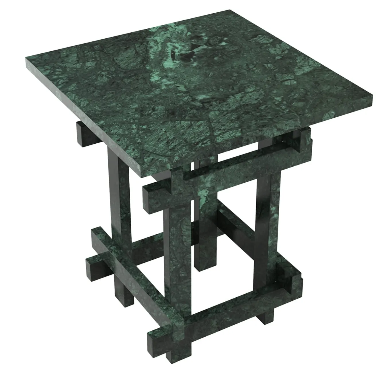 Paranoid V1 Side Table in Guatemala Marble #3