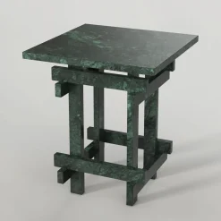 Paranoid V1 Side Table in Guatemala Marble #3