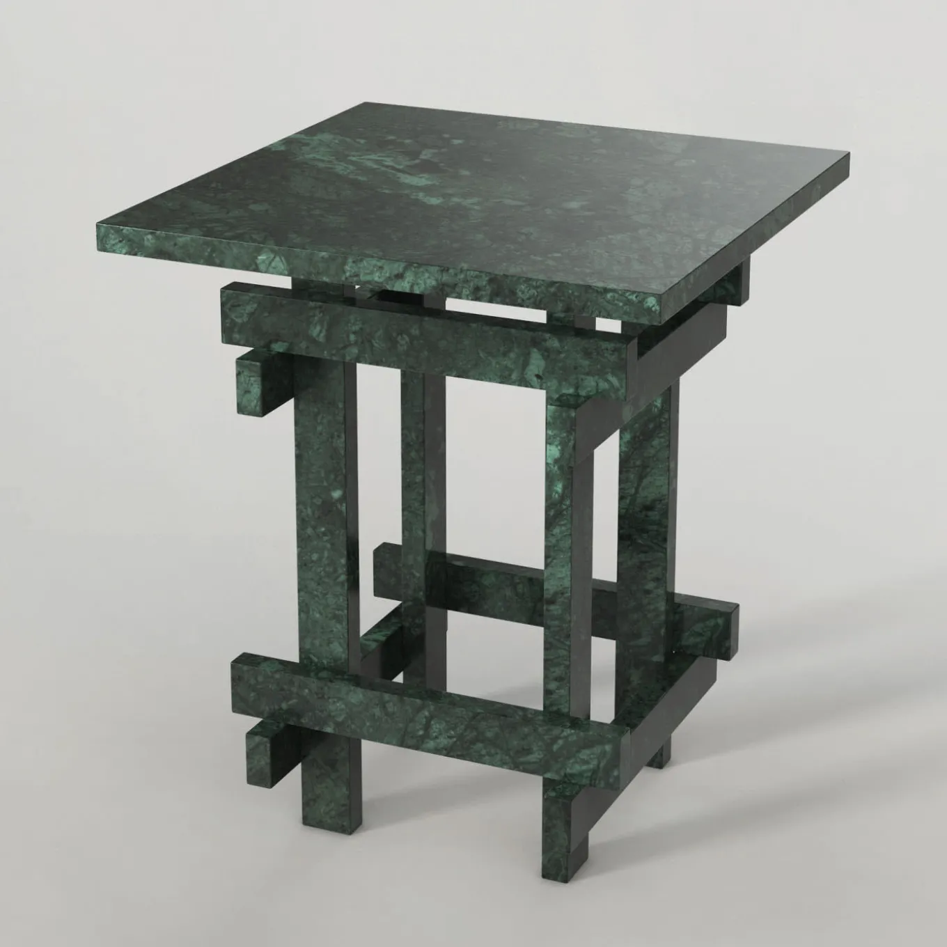 Paranoid V1 Side Table in Guatemala Marble #3
