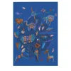 Partita di Caccia - Painting On Blue Paper