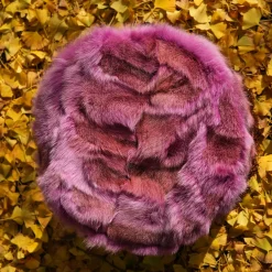 Patchwork Fuxia Pouf #2 by Lorenza Bozzoli