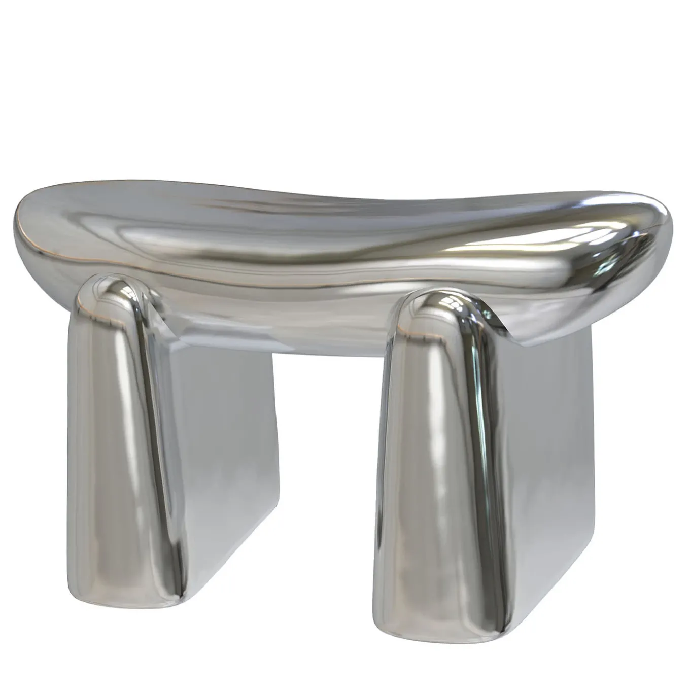 Pau V2 Silver Stool