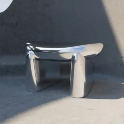 Pau V2 Silver Stool